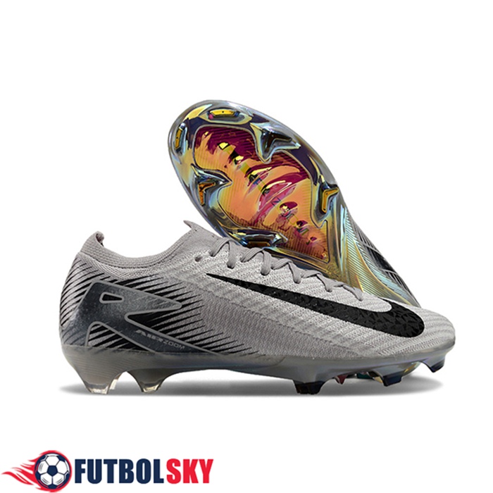 Nike Chaussures de Foot AIR Zoom Mercurial Vapor 16 Elite XXV FG Gris/Noir