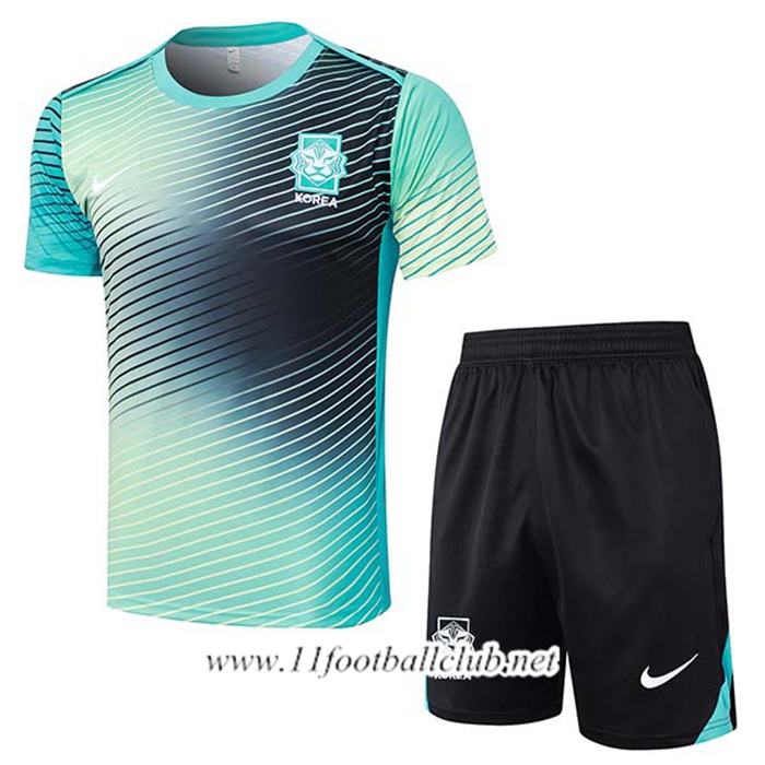Ensemble Training T-Shirts Corée Du Sud Vert/ 2024/2025