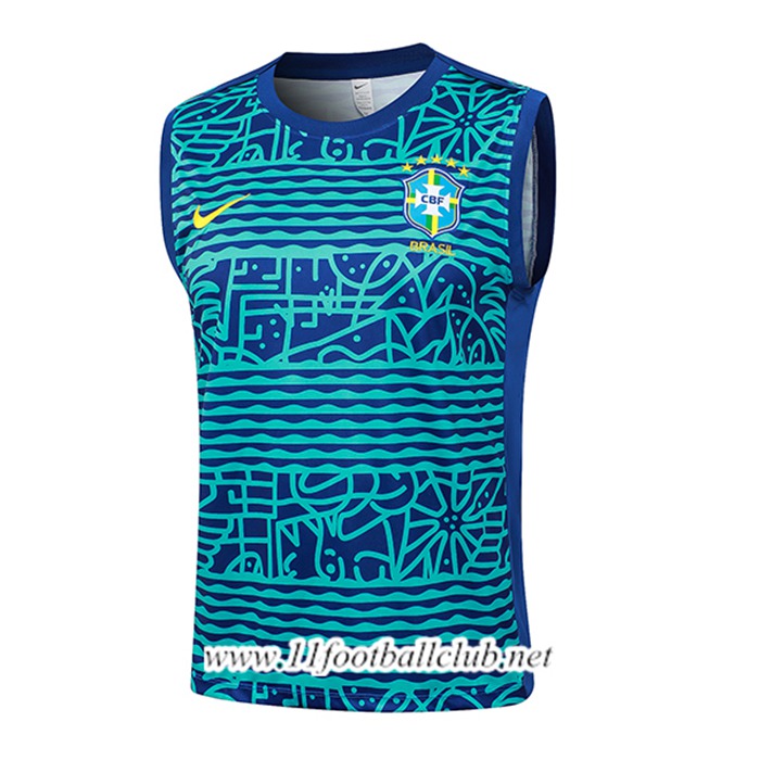 Training Debardeur Brésil Bleu 2024/2025