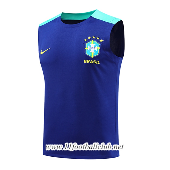 Training Debardeur Brésil Bleu 2024/2025