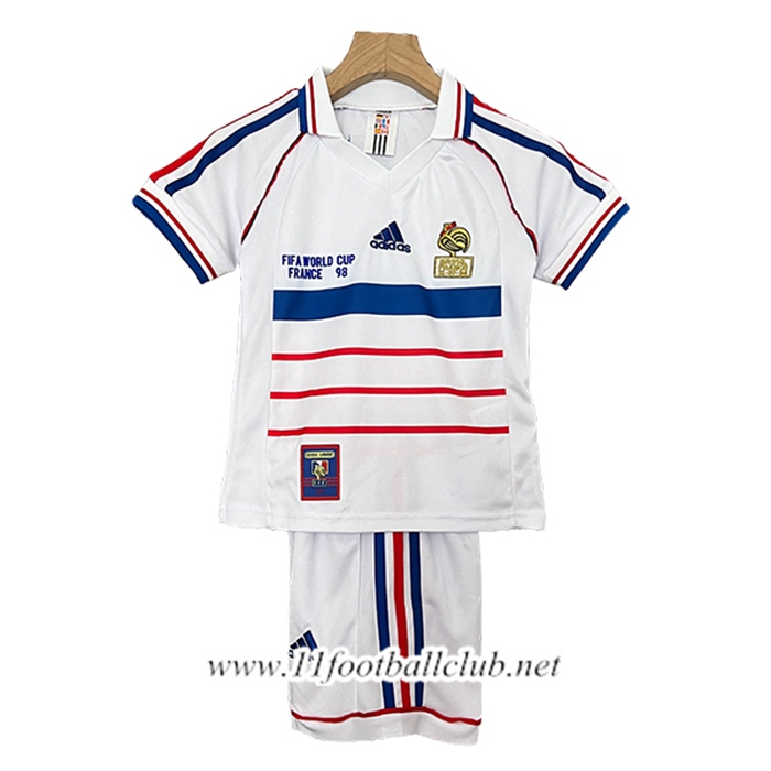 Maillot de Foot France Retro Enfant Exterieur 1998