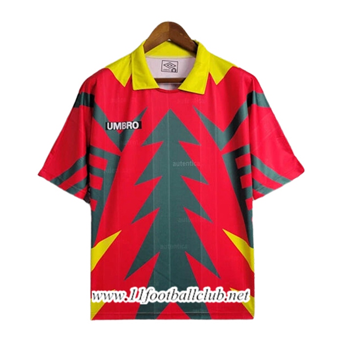 Maillot de Foot Mexique Retro Gardien De But Rouge/Vert 1998