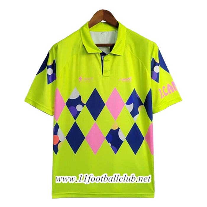 Maillot de Foot Mexique Retro Gardien De But Vert/Bleu