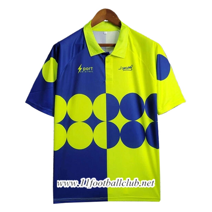 Maillot de Foot Mexique Retro Gardien De But Vert/Bleu