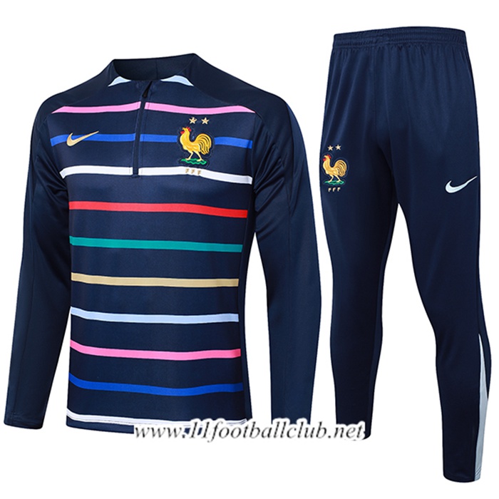 Ensemble Survetement de Foot France Bleu Royal 2024/2025 -03