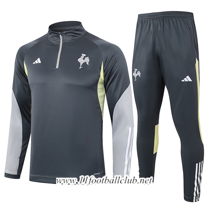 Ensemble Survetement de Foot Atletico Mineiro Gris/Jaune 2024/2025