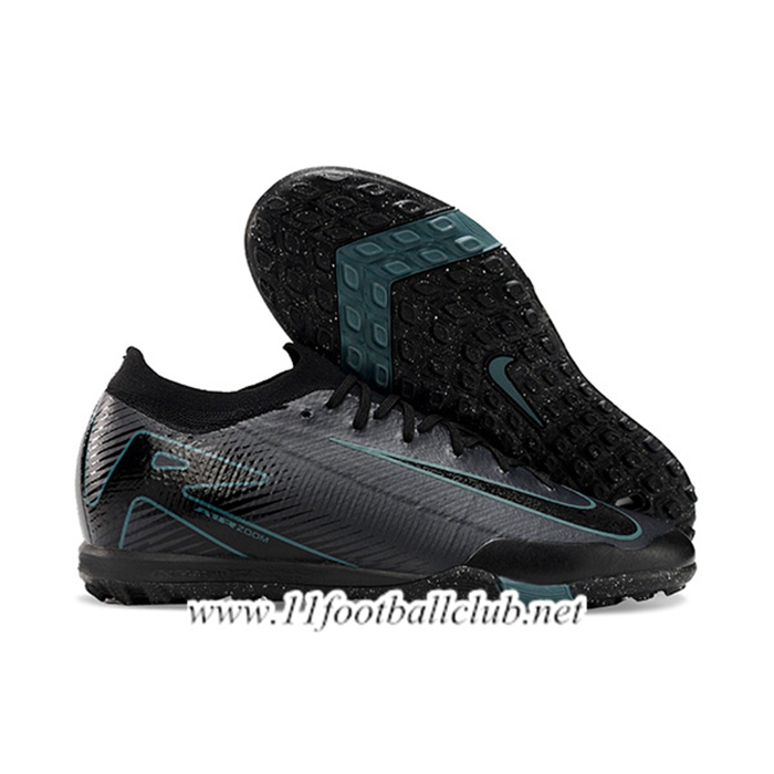 Nike Chaussures de Foot Air Zoom Mercurial Vapor XVI Elite TF Noir/Bleu