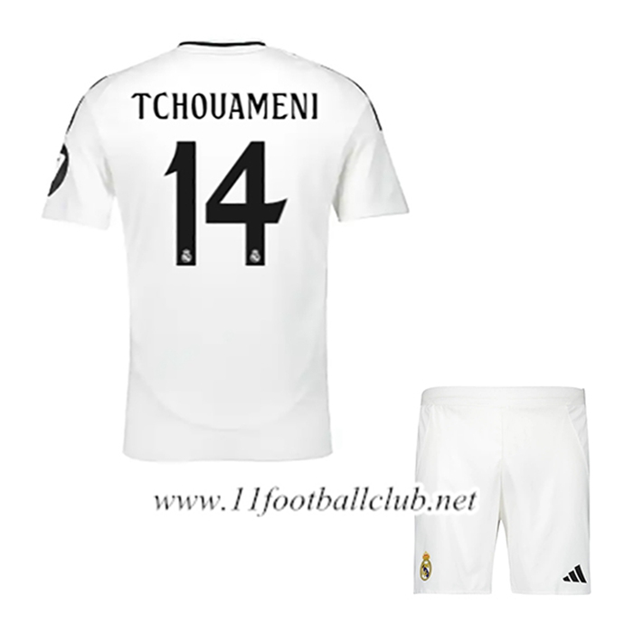 Maillot de Foot Real Madrid (TCHOUAMÉNI #14) Enfant Domicile 2024/2025