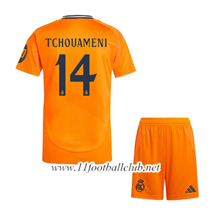 Maillot de Foot Real Madrid (TCHOUAMÉNI #14) Enfant Exterieur 2024/2025