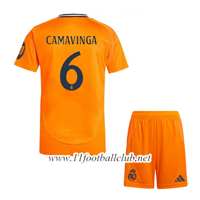 Maillot de Foot Real Madrid (CAMAVINGA #6) Enfant Exterieur 2024/2025