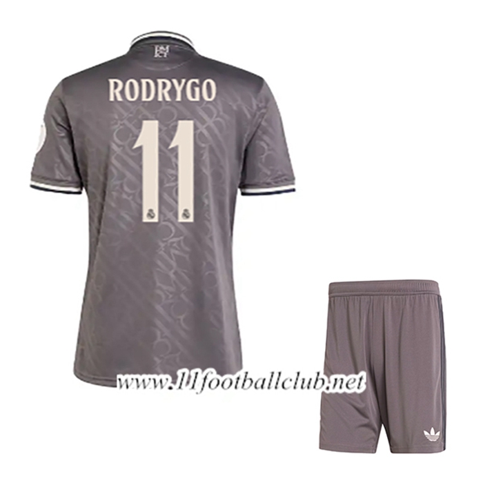 Maillot de Foot Real Madrid (RODRYGO #11) Enfant Third 2024/2025