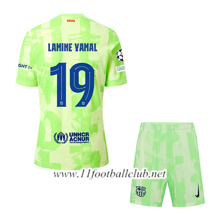 Maillot de Foot Barcelona (LAMINE YAMAL #19) Enfant Third 2024/2025