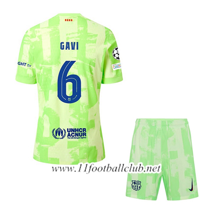 Maillot de Foot Barcelona (GAVI #6) Enfant Third 2024/2025