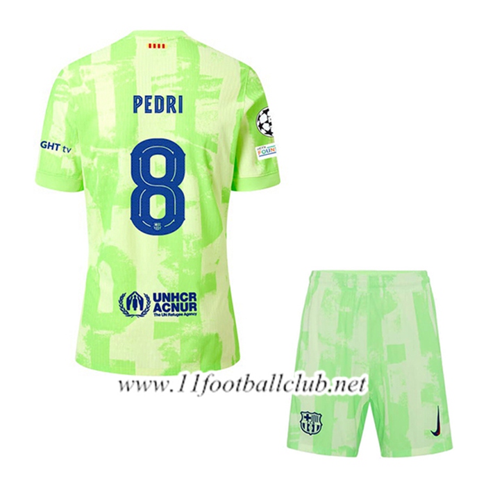 Maillot de Foot Barcelona (PEDRI #8) Enfant Third 2024/2025