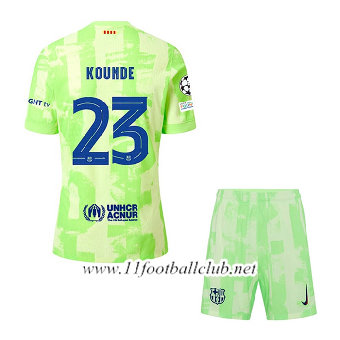 Maillot de Foot Barcelona (KOUNDE #23) Enfant Third 2024/2025