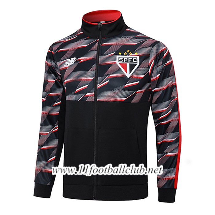 Veste Foot Sao Paulo FC Noir/Rouge 2024/2025