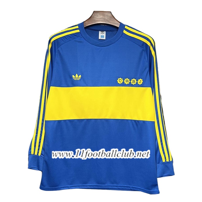 Maillot de Foot Boca Juniors Retro Domicile Manches Longues 1981