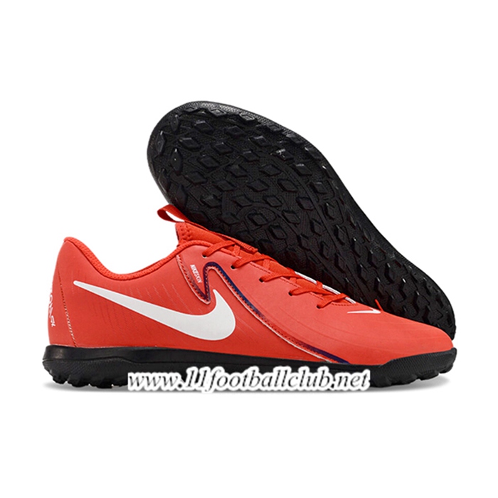 Nike Chaussures de Foot PHANTOM GX II CLUB TF Rouge/Blanc