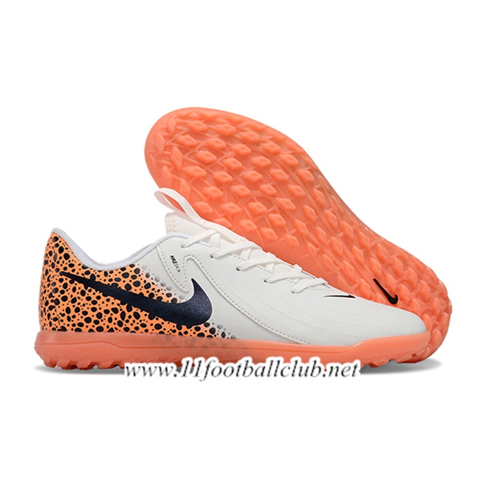 Nike Chaussures de Foot PHANTOM GX II CLUB TF Blanc/Orange/Noir