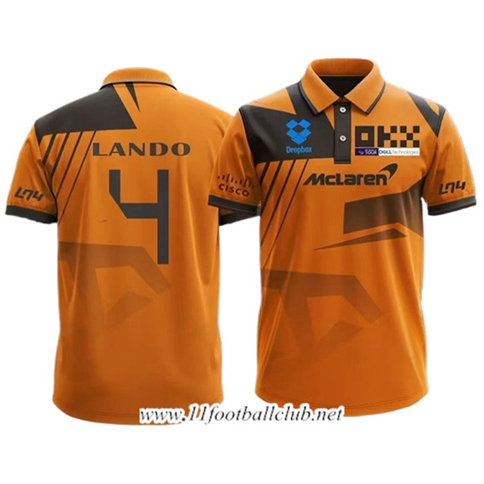 Polo McLaren (LANDO #4) F1 Team Orange/Gris 2024