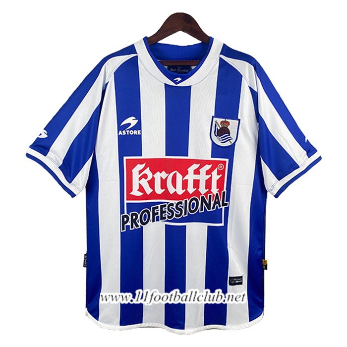 Maillot de Foot Real Sociedad Retro Domicile 2002/2003