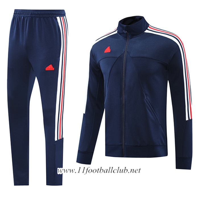 Ensemble Veste Survetement Adidas Bleu Royal 2024/2025 -02