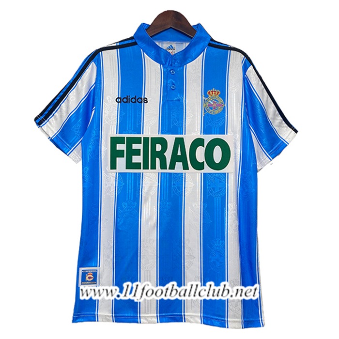 Maillot de Foot Deportivo La Coruna Retro Domicile 1997/1998