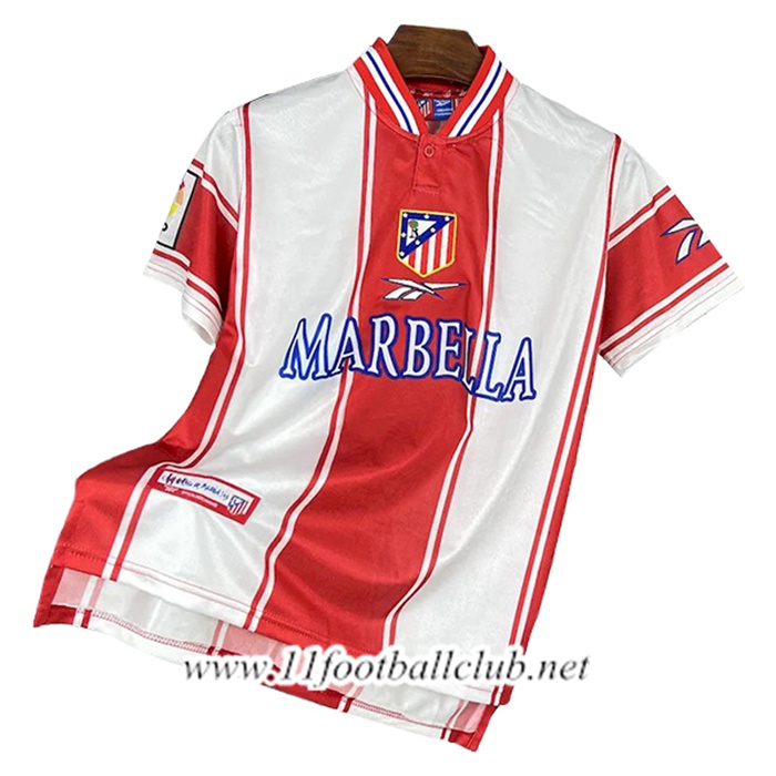 Maillot de Foot Atletico Madrid Retro Domicile 1999/2000