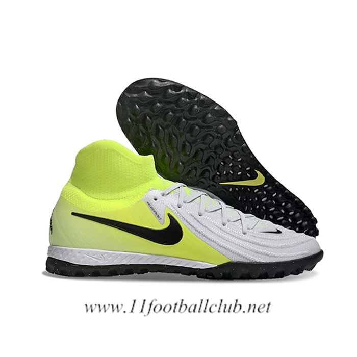 Nike Chaussures de Foot Phantom Luna Elite NU TF Jaune/Blanc/Noir -02