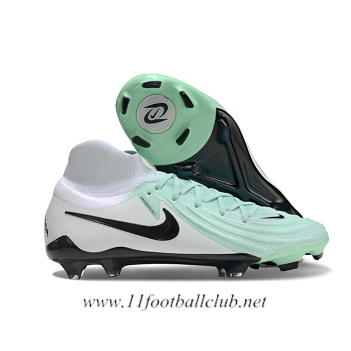 Nike Chaussures de Foot Phantom Luna Elite NU FG Vert/Blanc/Noir -02