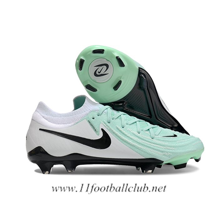 Nike Chaussures de Foot Phantom Luna Elite NU FG Vert/Blanc/Noir -03