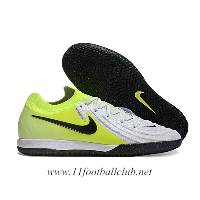 Nike Chaussures de Foot Phantom GX II Elite IC Jaune/Blanc/Noir