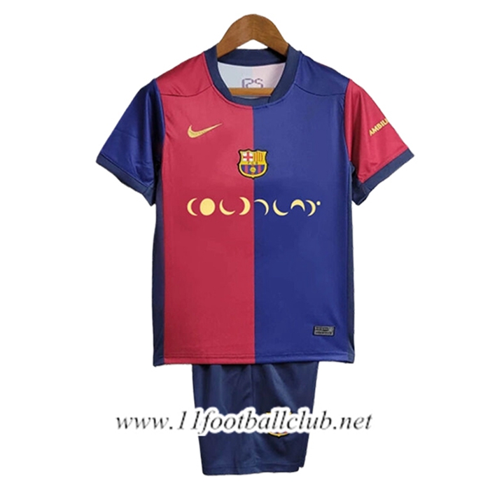 Maillot de Foot Barcelone Enfant x coldplay Domicile 2024/2025