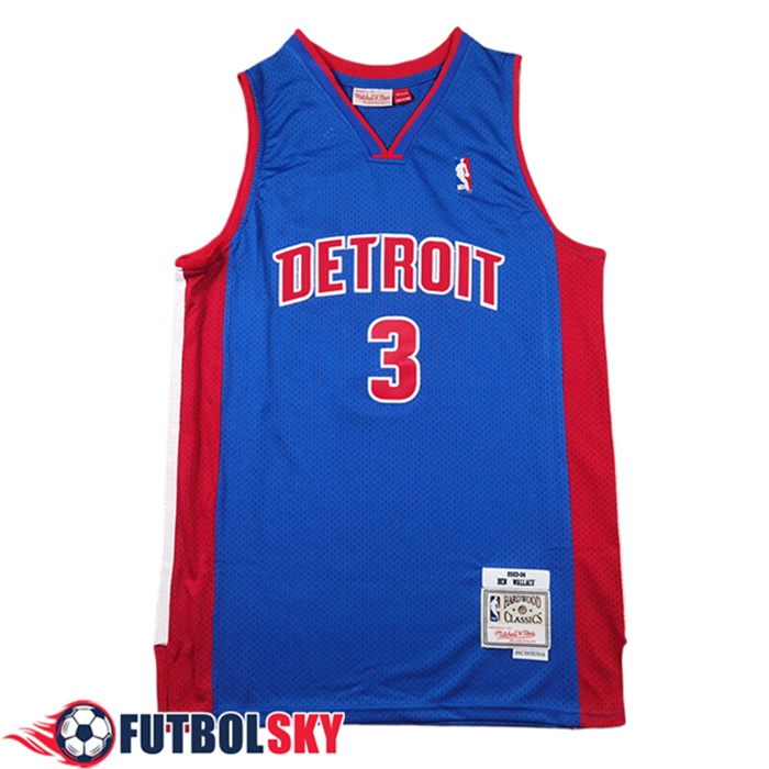 Maillot Detroit Pistons (WALLACE #3) 2024/25 Bleu/Rouge