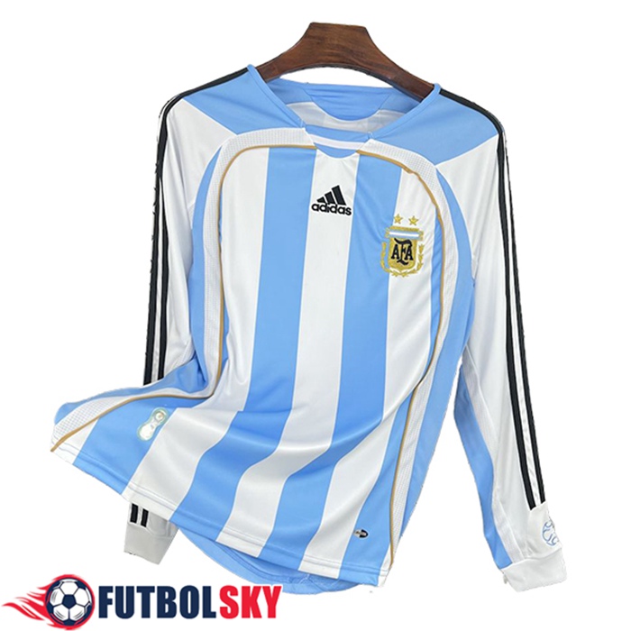 Maillot de Foot Argentine Retro Domicile Manches Longues 2006/2007