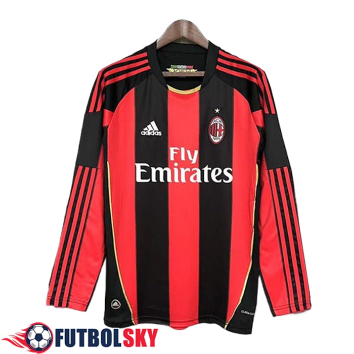 Maillot de Foot Milan AC Retro Exterieur Manches Longues 2010/2011