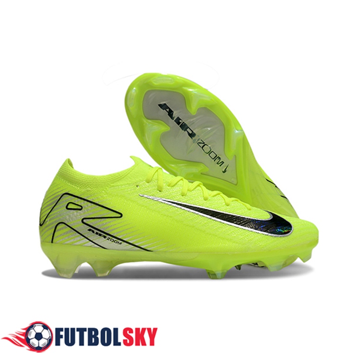 Nike Chaussures de Foot AIR Zoom Mercurial Vapor 16 Elite XXV FG Vert/Noir