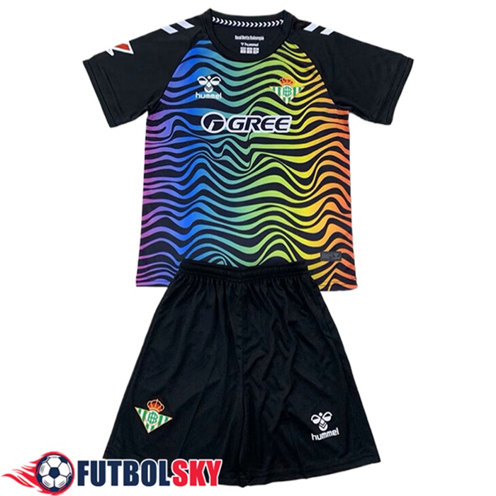 Maillot de Foot Real Betis Enfant Gardien De But Noir 2024/2025