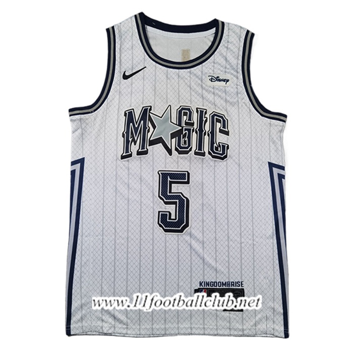 Maillot Orlando Magic (BANCHERO #5) 2024/25 Blanc/Noir