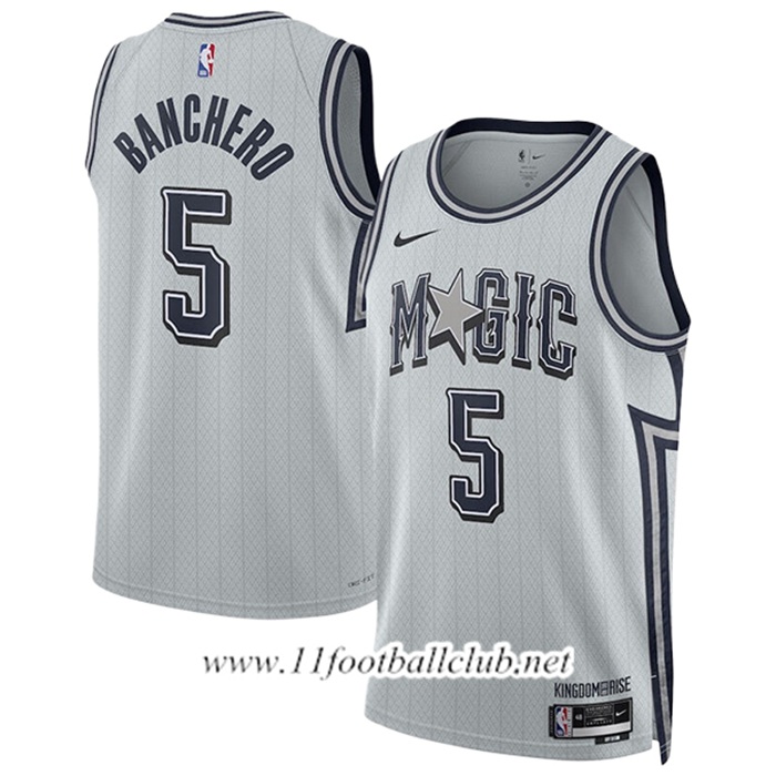 Maillot Orlando Magic (BANCHERO #5) 2024/25 Blanc/Gris