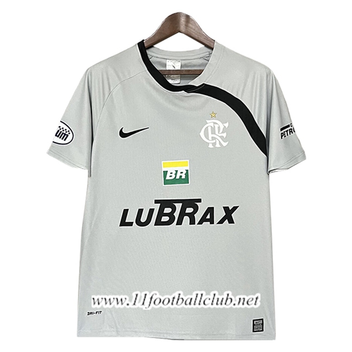 Maillot de Foot Flamengo Retro Gardien De But Gris 2008