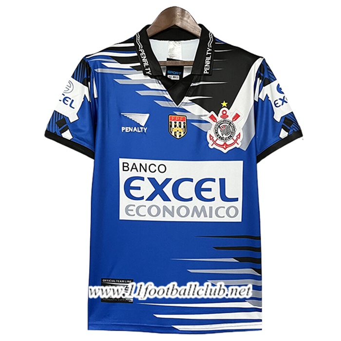 Maillot de Foot Corinthians Retro Gardien De But Bleu 1998