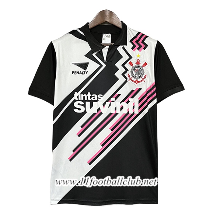 Maillot de Foot Corinthians Retro Gardien De But Noir 1998