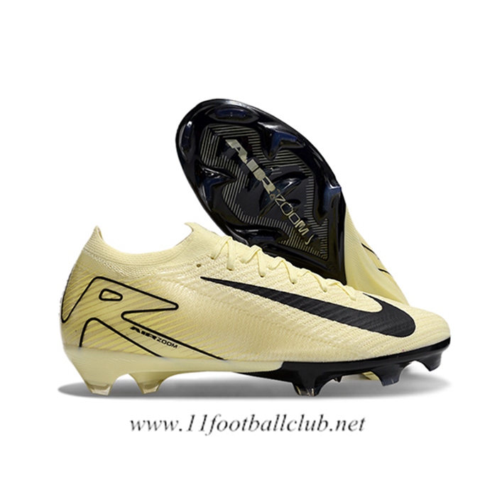 Nike Chaussures de Foot AIR Zoom Mercurial Vapor 16 Elite XXV FG Beige/Noir