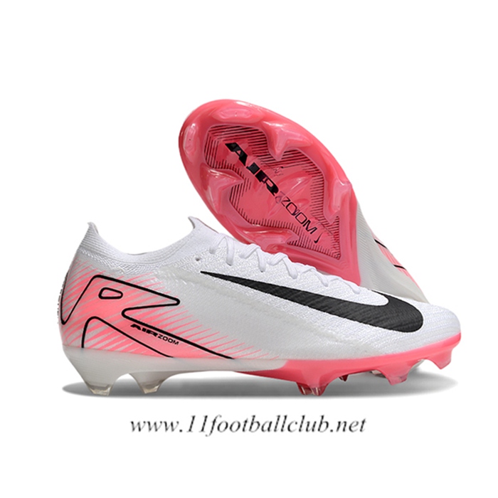 Nike Chaussures de Foot AIR Zoom Mercurial Vapor 16 Elite XXV FG Blanc/Rose/Noir