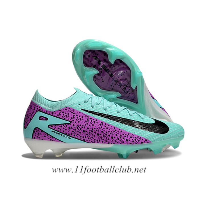 Nike Chaussures de Foot AIR Zoom Mercurial Vapor 16 Elite XXV FG Vert/Pourpre/Noir