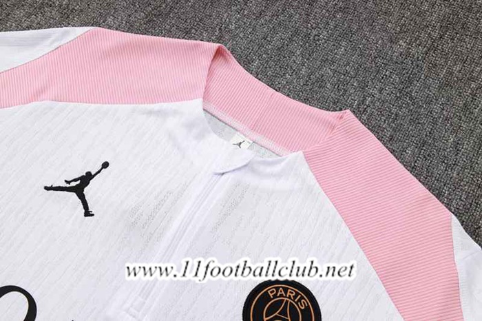 Site De Ensemble Survetement PSG Blanc/Rose 2024/2025 -02 Pas Cher