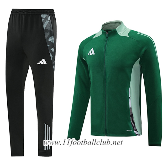 Ensemble Survetement de Foot Adidas Vert 2024/2025 -02