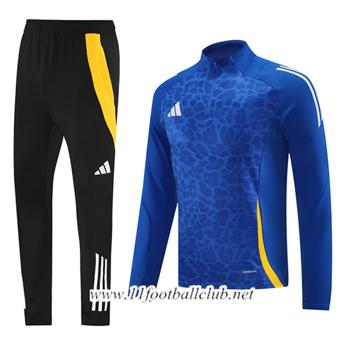 Ensemble Survetement de Foot Adidas Bleu/Jaune 2024/2025
