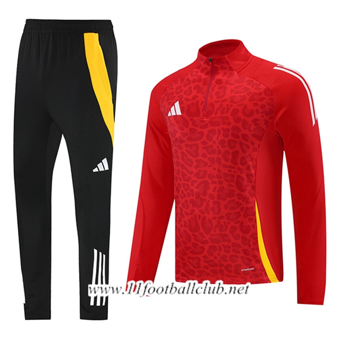 Ensemble Survetement de Foot Adidas Rouge/Jaune 2024/2025
